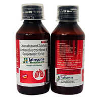 100 ml Levosalbutamol Sulphate Ambroxol Hydrochloride And Guaiphenesin Syrup