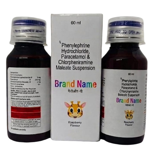60 ml Phenylephrine Hydrochloride Paracetamol & Chlorpheniramine Maleate Suspension Third Party Manufacturer