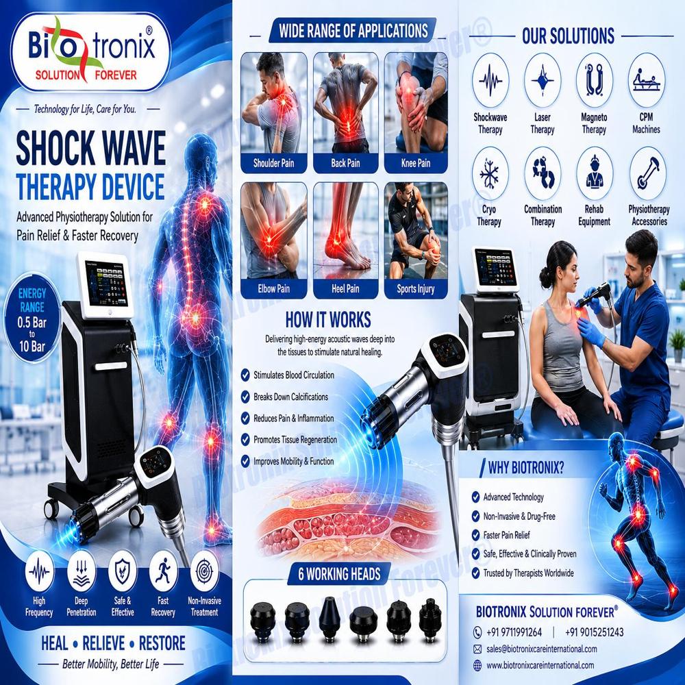 Professional Shockwave Therapy Device with Touch Screen