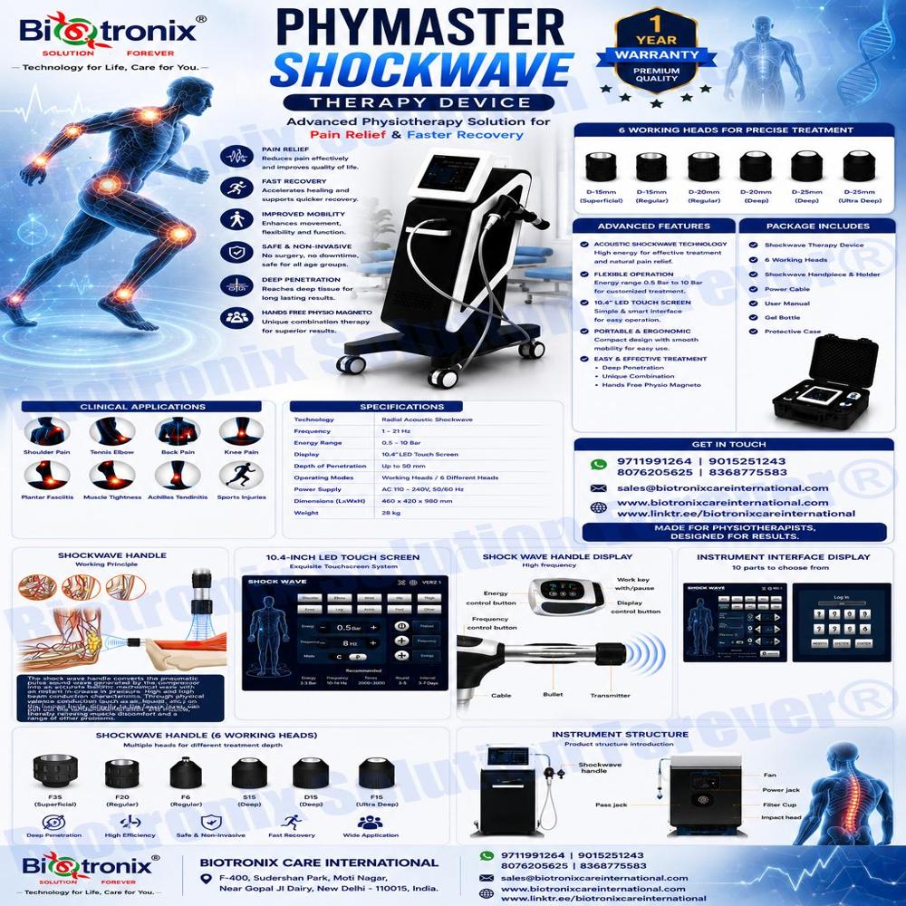 Professional Shockwave Therapy Device with Touch Screen