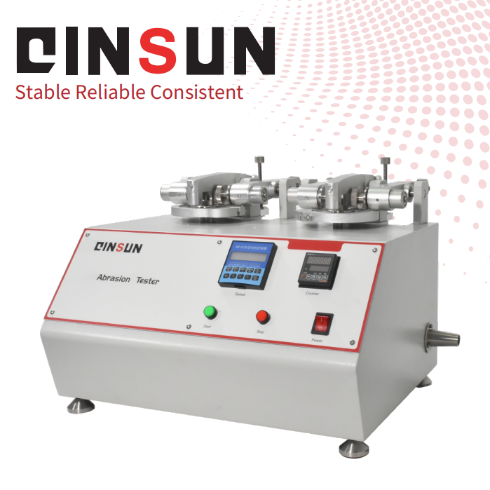 Taber Abrasion Tester (Double-Head) - Stainless Steel, 530x320x300 mm | Dual Stations, Microprocessor Control, Multi-Wheel Compatibility