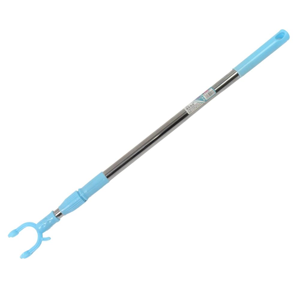 Stainless Steel Telescopic Pole Clothes Hooks Hanger (1 Pc / 1 Mtr.)