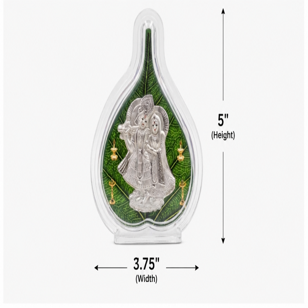 Silver Radhakrishna Pan Stand