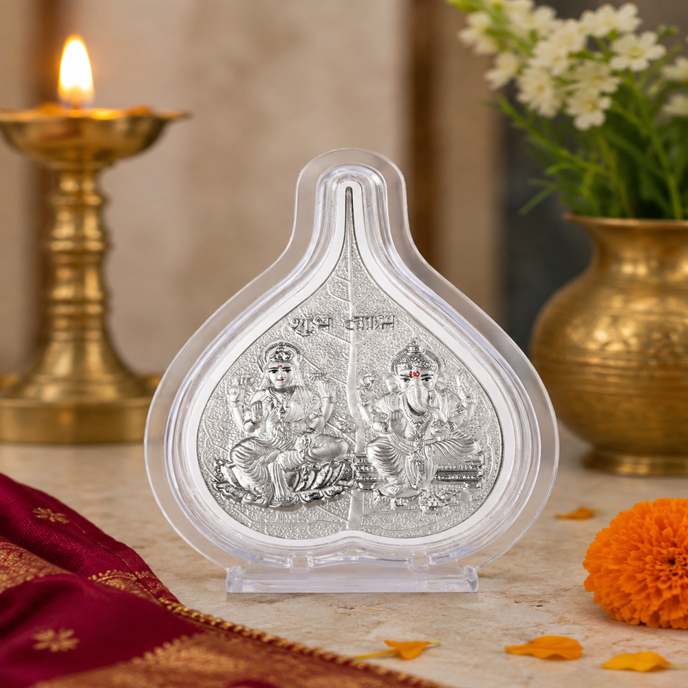Silver Laxmi Ganesha Paan Stand