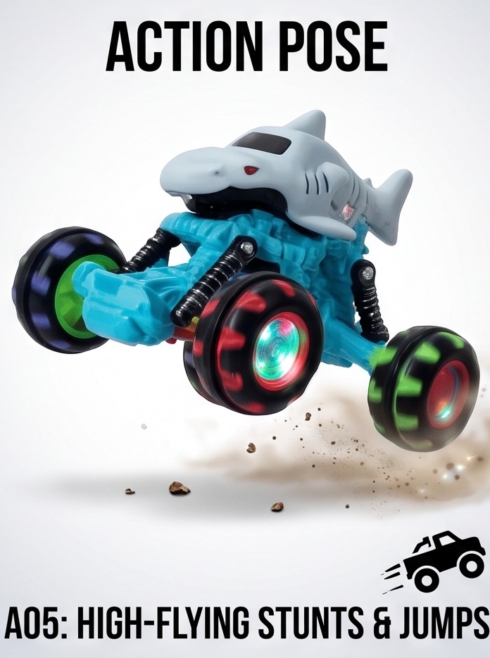 Die-Cast Animal Lightning Wheel Car