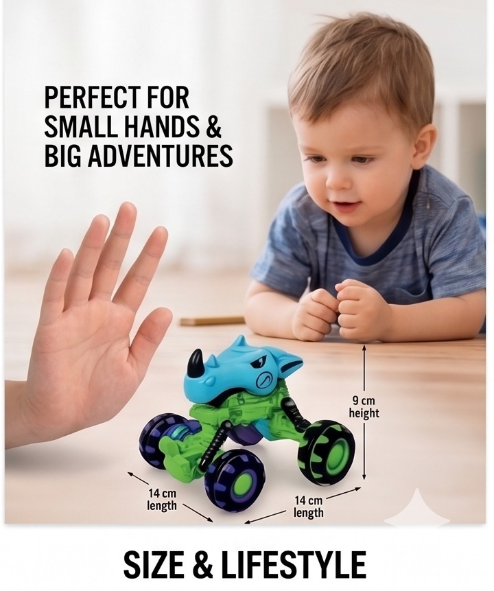 Die-Cast Animal Lightning Wheel Car