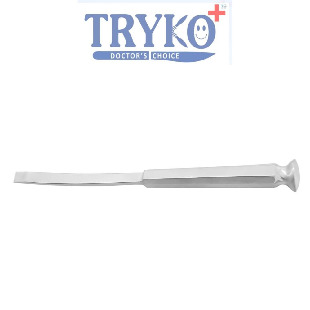 Bone Chisel Curved Stainless Steel Handle 20 mm Brand TRYKO+