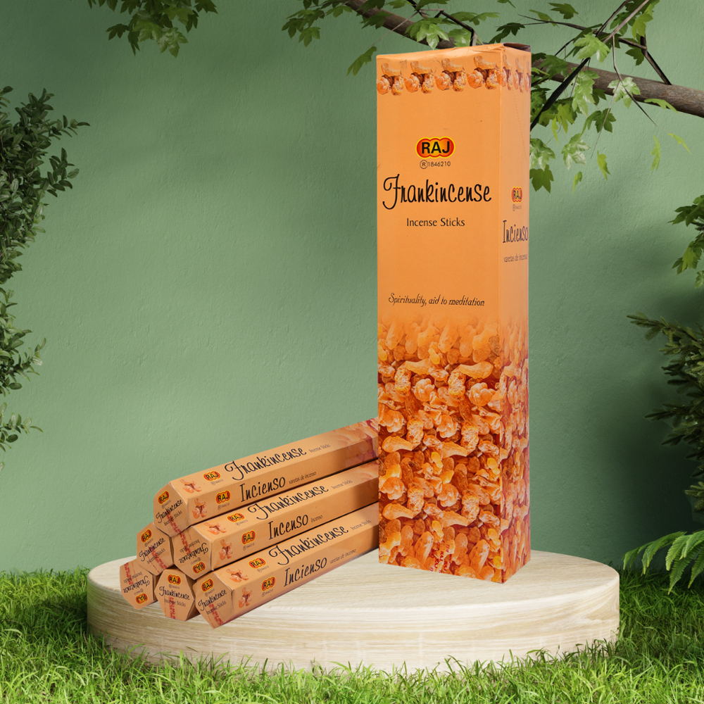 Frankincense Tall Hexa Incense Sticks - Burning Time: 2 Hours