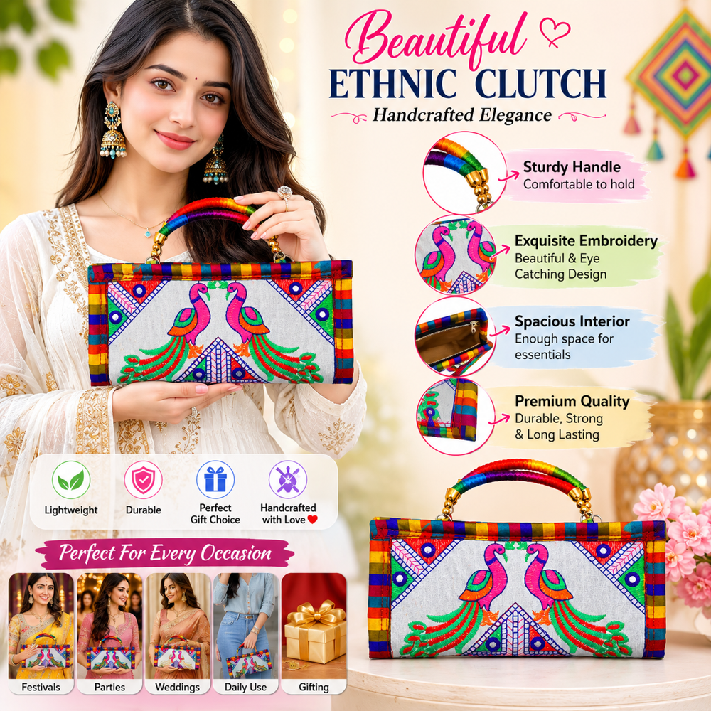 Wedding Collection Embroidered Purse for Ladies