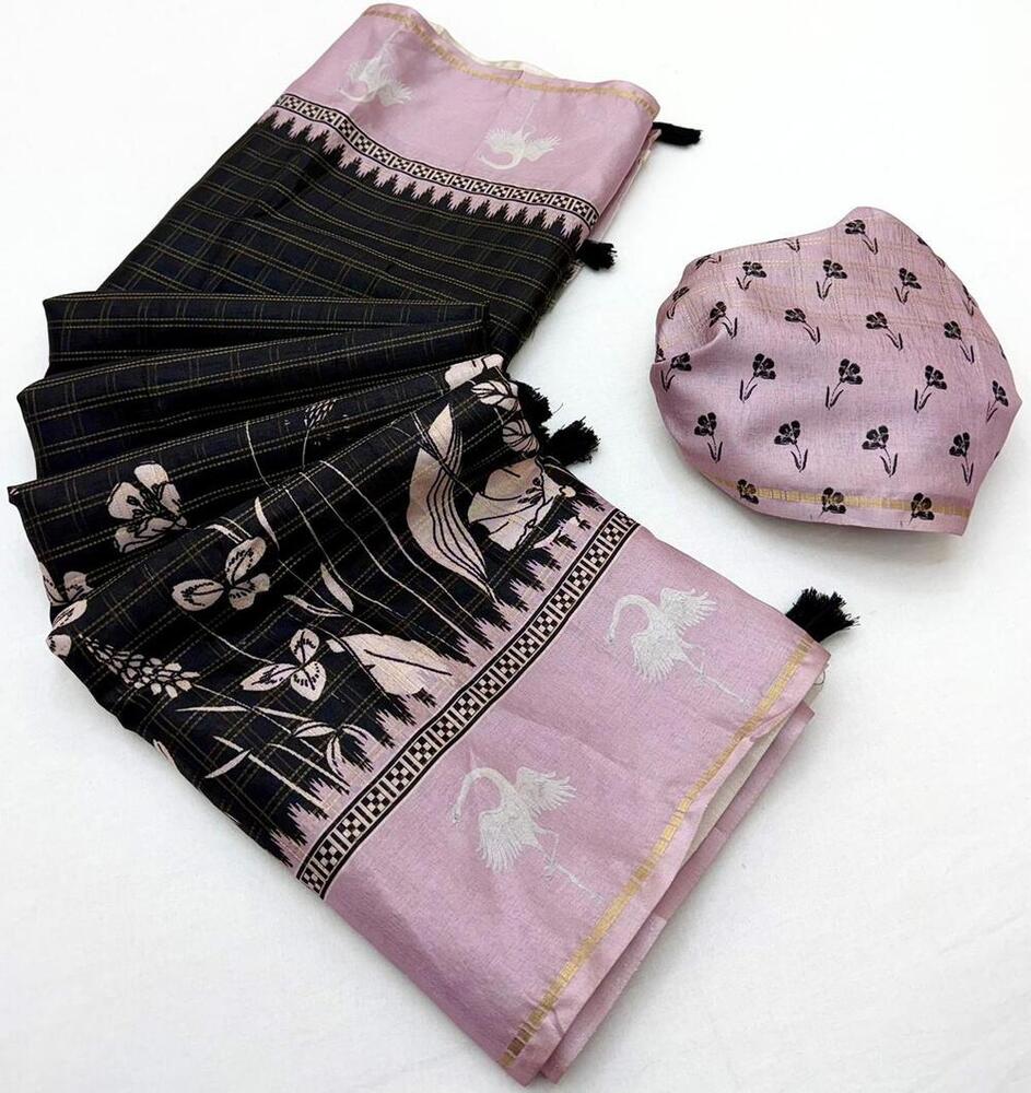 Kazari Charvi Tusser Saree
