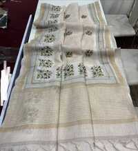 Bengal Khadi Linen Saree