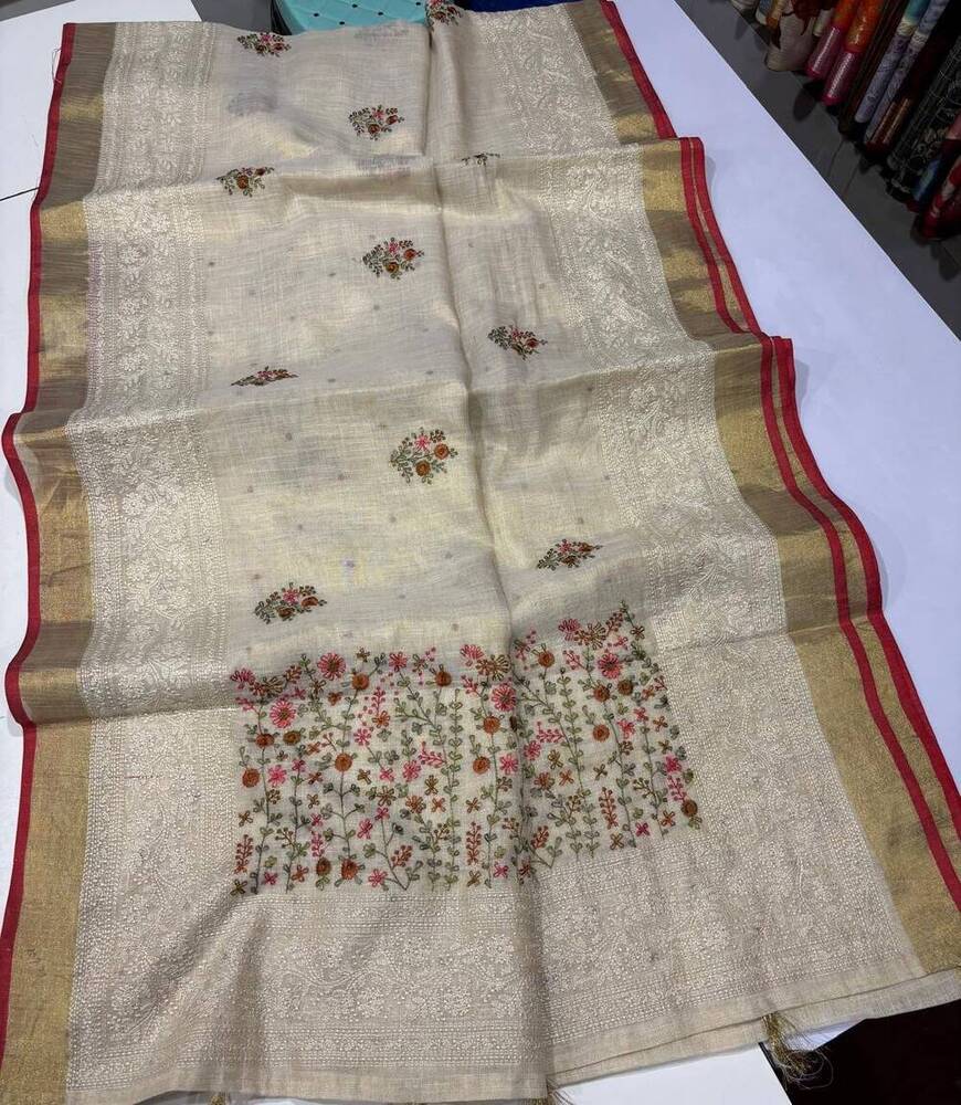 Bengal Linen Tissue Saree