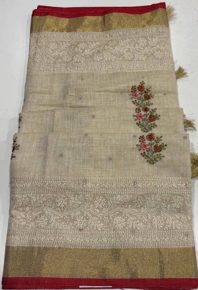Bengal Linen Tissue Saree