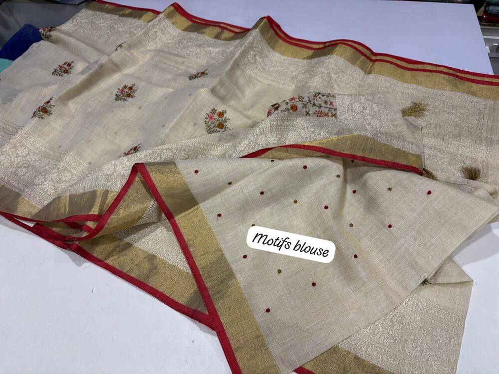 Bengal Linen Tissue Saree
