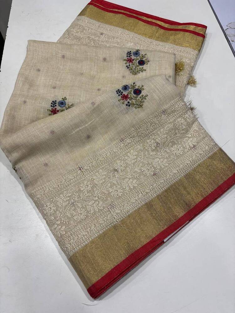 Bengal Linen Tissue Saree