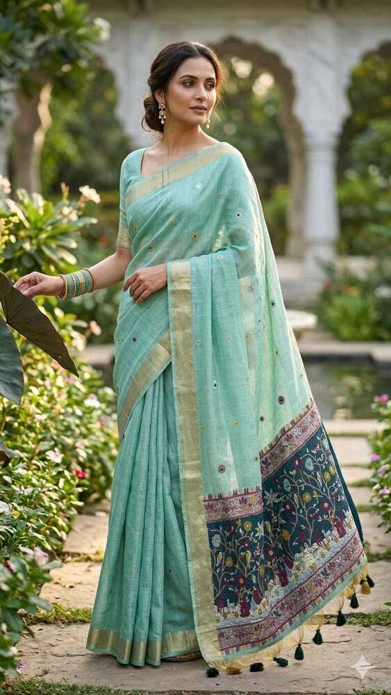 Elegant Jamdani Weaving Saree