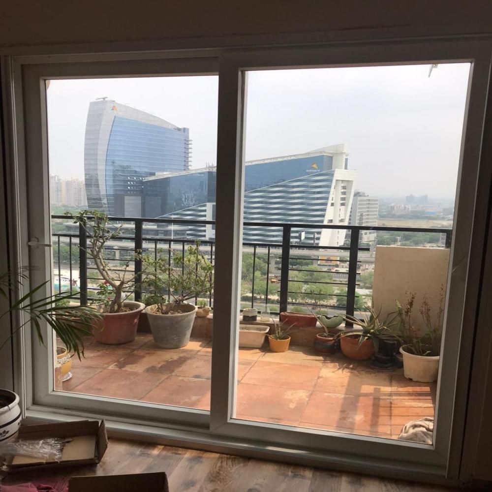Three Track UPVC Sliding Window