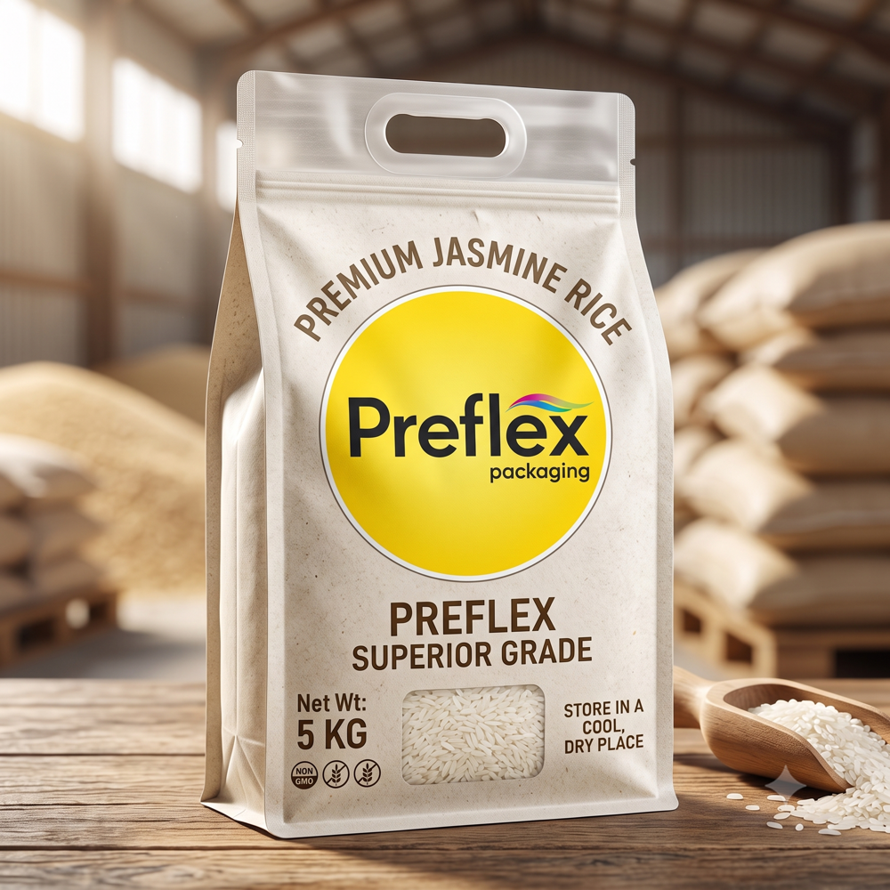 Rice Packaging - Air Consumption: 0.5 - 0.8 M3/min