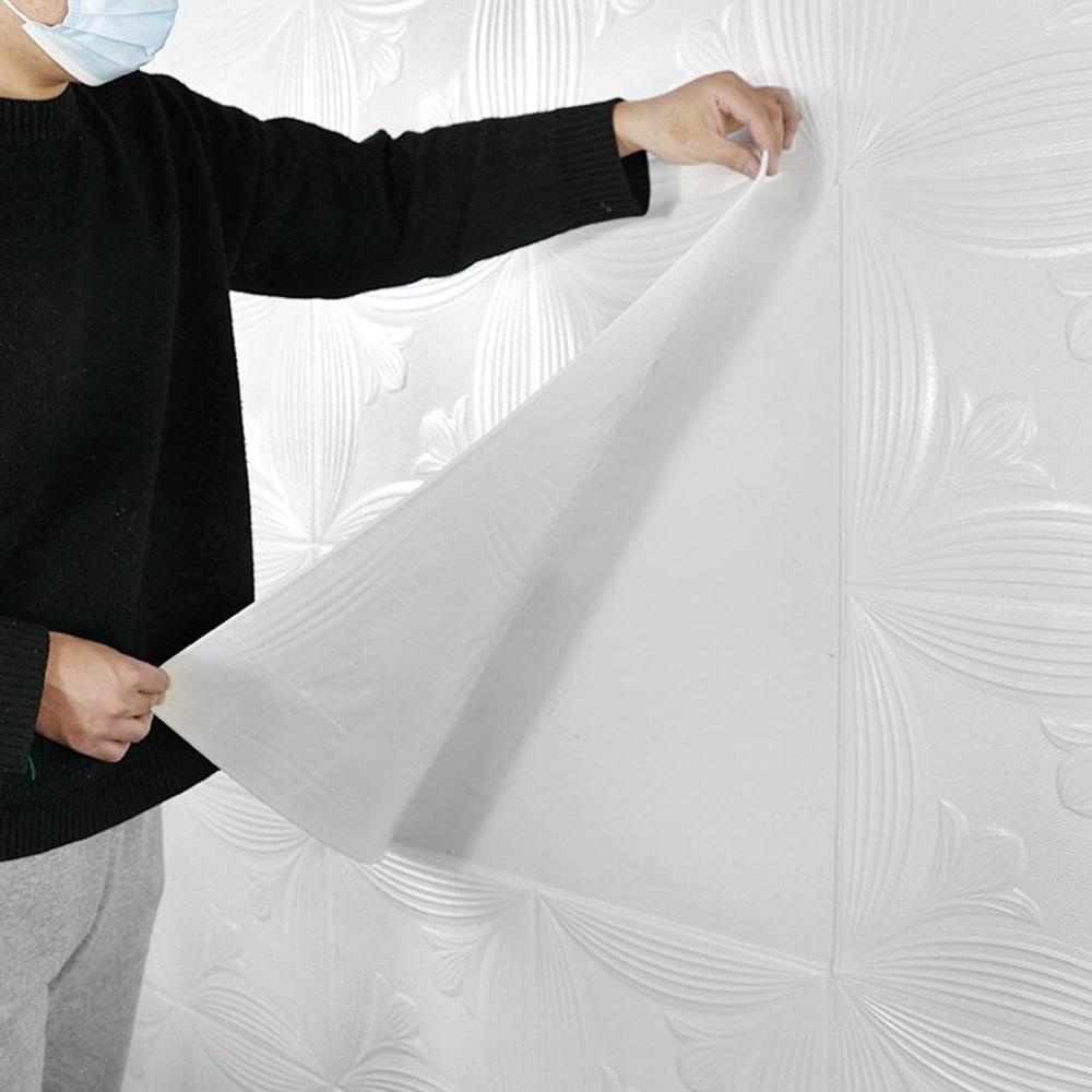 Wallpaper 3D Foam Wallpaper Sticker Panels (70 x 70 Cm / 1 Pc)
