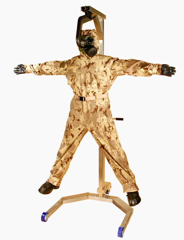 Chemical Protective Robotic Manikin EN ISO 6529 Standard - Stainless Steel Frame, 1900 mm Height | Programmable Motion, Permeation Sensors, Gas Exposure System