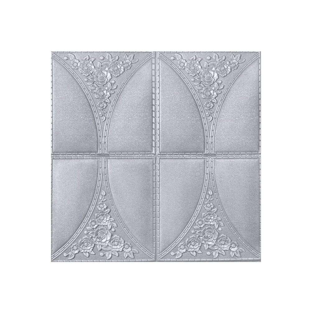 Wallpaper 3D Foam Wallpaper Sticker Panels (60 x 60 Cm / 1 Pc)