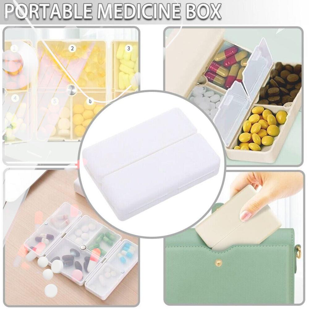 Magnetic Pill Organizer, Medicine Box (1 Pc)