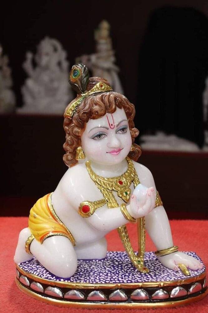 Marble Laddu Gopal Statues