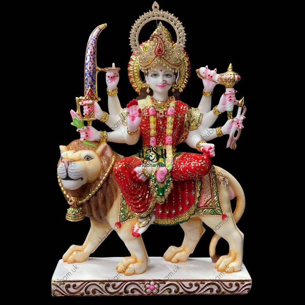 Marble Durga Mata Statues