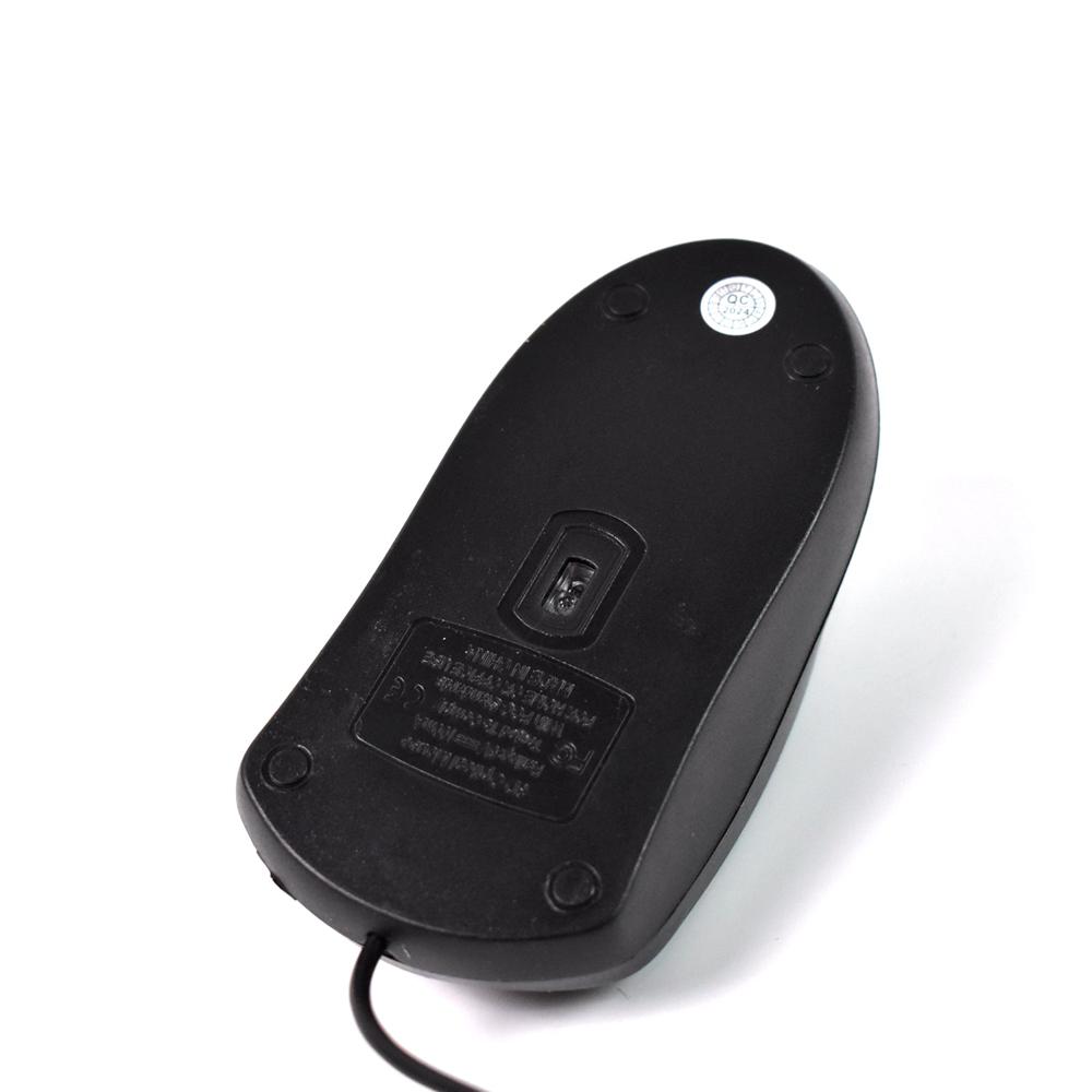 Computer / Laptop Wired Optical Mouse, M-045 - Plastic, Standard Size, Black | 1000 Dpi, Ambidextrous, Usb Wired, Plug And Play