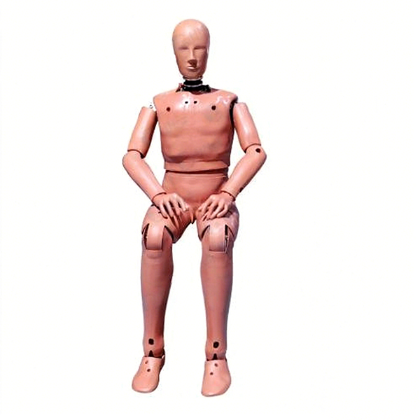 50th Percentile FAA Crash Test Dummy FAA 60 Standard - Reinforced Metal Skeleton with Polyurethane Flesh, 1.75m Height, Matte Skin Tone | 32-Channel Sensor Compatibility, Articulated Joints, Modular Replaceable Parts, Aviation Crashworthiness Testing