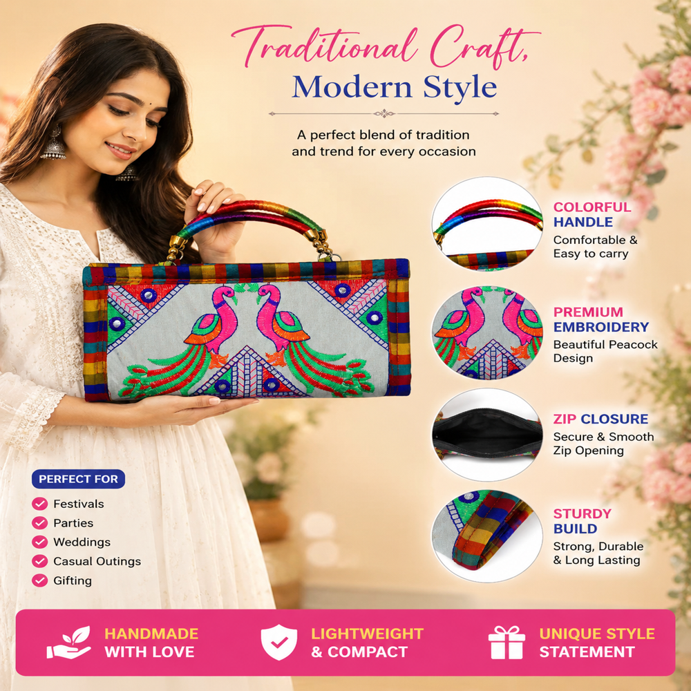 Premium Fabric Clutch for Wedding Occasion