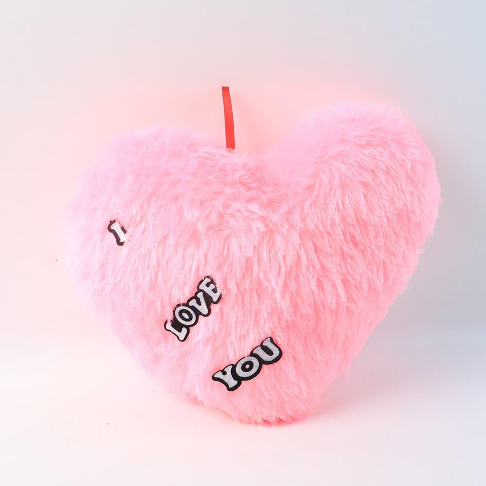 Soft Plush Heart Shape Cushion with 