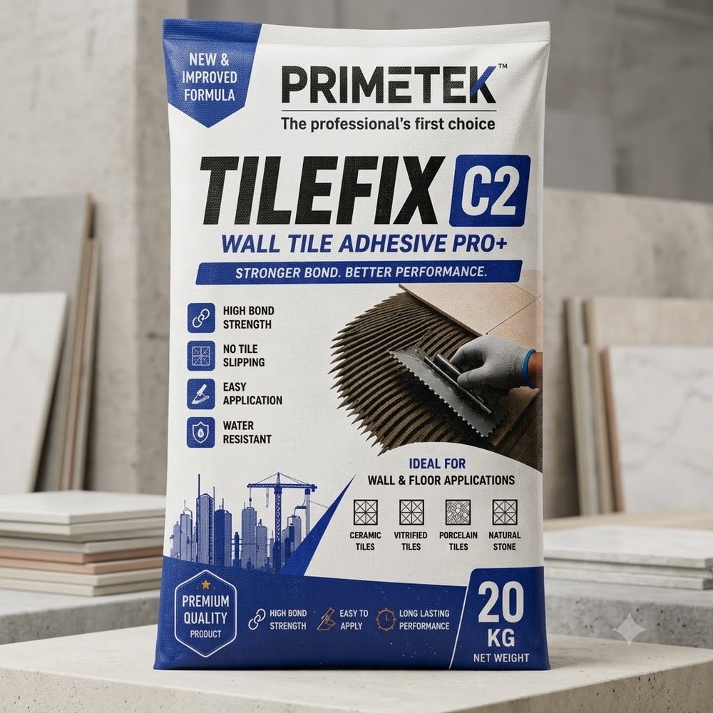 Tilefix C2 Wall Tile Adhesive Pro+ - Color: Grey
