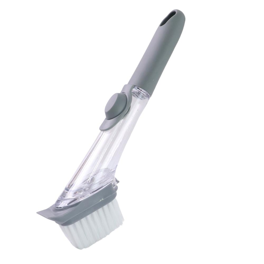 Dish Cleaning Brush with Built-in Liquid Soap Dispenser (1 Pc)