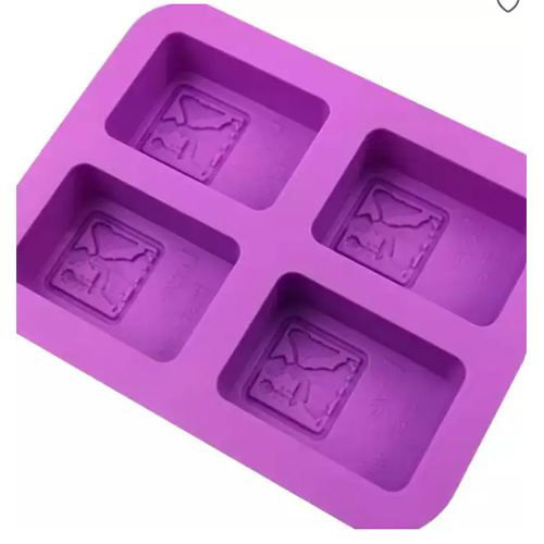 4 Cavity Angel Soap Mould 100gm