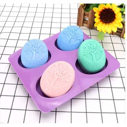 4 Cavity Ovel Kalpvrukhsh Tree Mould 100gm