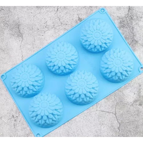 6 Cavity Flower Mould 100gm