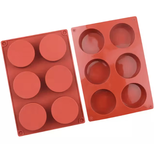 6 cavity silicone Round Mould 50gm