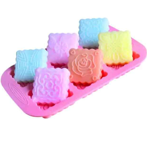 6 cavity Square Moon Mould 50gm