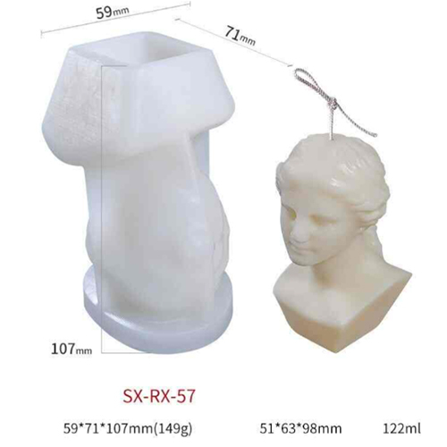 Candle woman face mould
