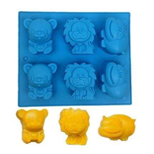 Silicone Lion Bear Hippopotamus 110GM Mould