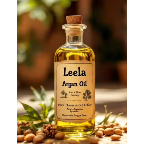 Leela Argan Oil -100% Pure & Premium Cold-Pressed Beauty Oil (Gram, 500ml)
