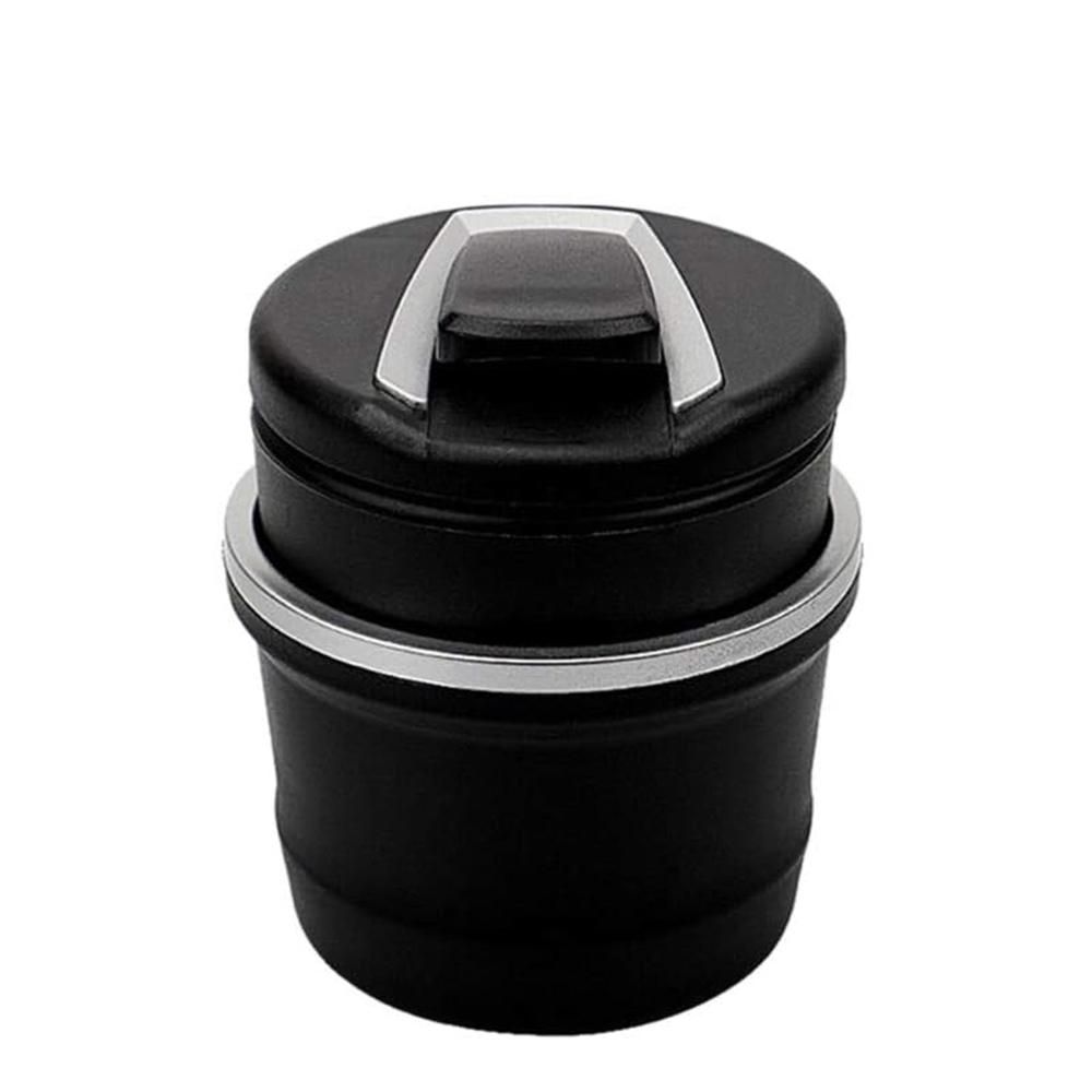 Portable Car Ashtray with Lid and Blue LED Light (1 Pc)