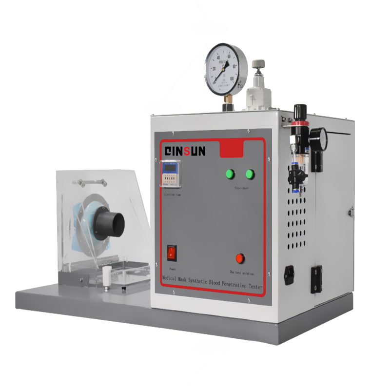 Mask Synthetic Blood Penetration Tester ISO 16603 Standard - Stainless Steel & Engineering Plastic, 630x400x500 mm, Adjustable Pressure 0.1-0.9MPa, Digital Control