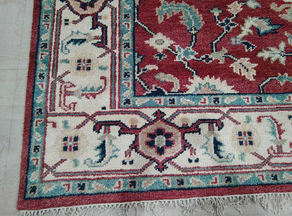 8feet Hand Knotted Woolen Carpet