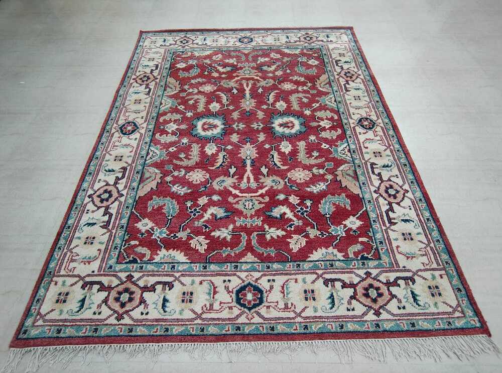 8feet Hand Knotted Woolen Carpet
