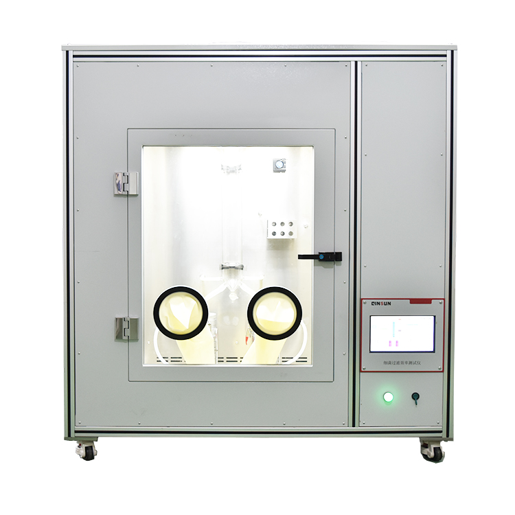 Medical Masks Bacterial Filtration Efficiency BFE Tester ASTM F2101 - Stainless Steel, 1150x600x1350mm, Touchscreen PLC Control, Andersen Six-Stage Impactor