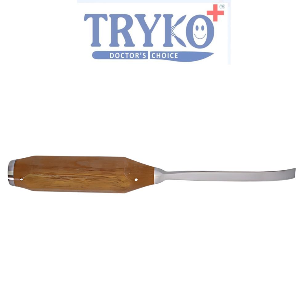 Bone Chisel Tikki Wali Curved Fiber Handle 5 mm Brand TRYKO+