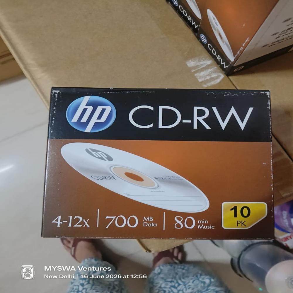 HP CD-RW 700MB  10PK SLIM CASE