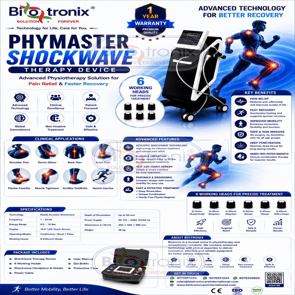 Advanced Phymaster Shockwave Machine for Faster Recovery